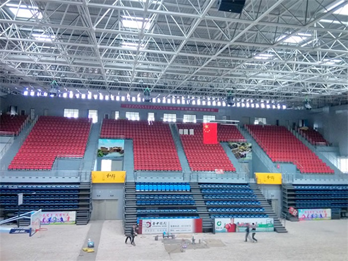 新泰电厂体育馆网架加工